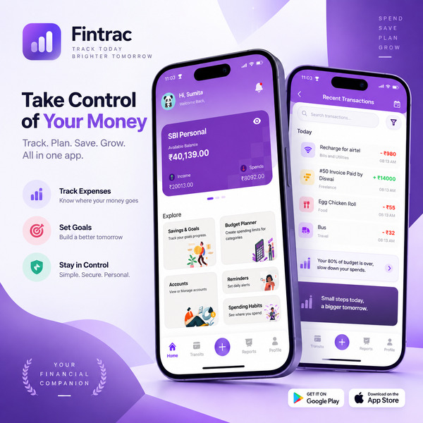 Fintrac personal expense manager app overview